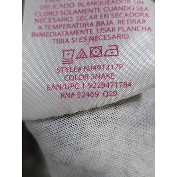 NOBO No Boundaries Juniors Black White Snake Print Dress SZ M (7-9) - Picture 10 of 11